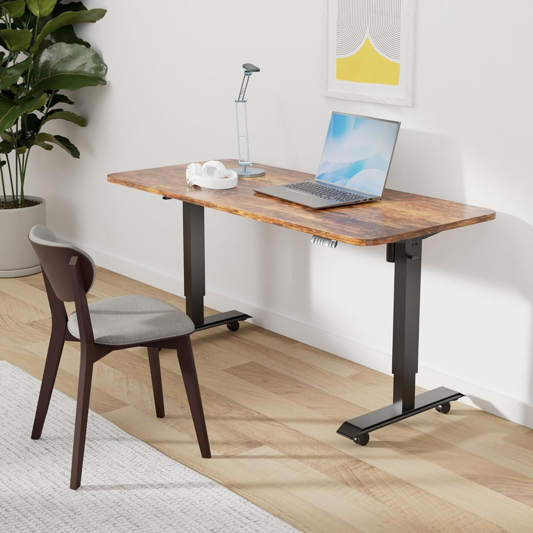 55" Electric Standing Desk — Height Adjustable,