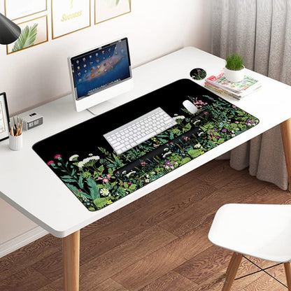 3-Piece Extended Desk Mat Set — Mouse Pad + Keyboard Wrist Rest