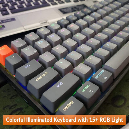 K2 75% RGB Wireless Mechanical Gaming Keyboard — 84-Key, Bluetooth + USB
