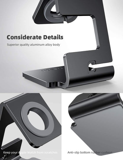 Watch Stand for Apple Watch Magnetic Fast Charger | Aluminum Alloy Desk Charging Stand Holder Dock for Iwatch SE3 SE2 Ultra 3, Series 11 10 9 8 7 6 5 (49/46/45/44/42/41/40/38Mm)