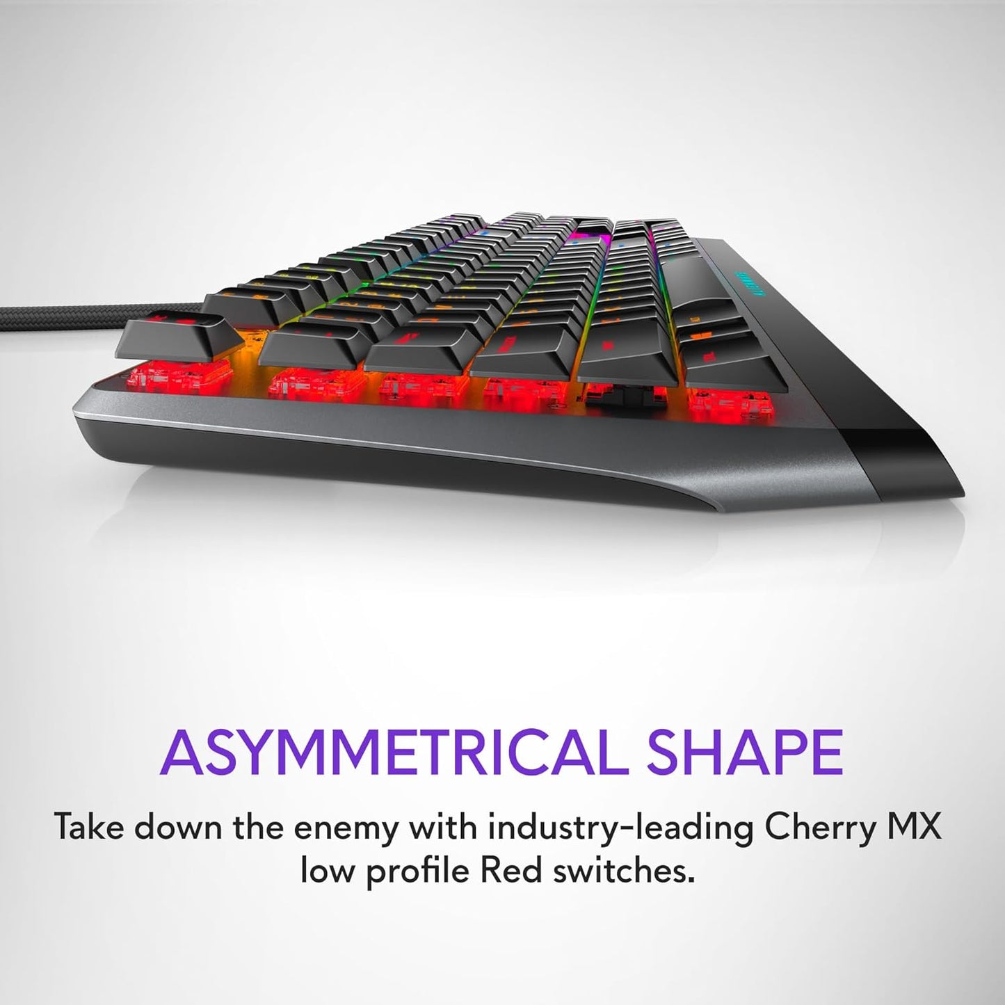 AW510K Low-Profile RGB Mechanical Gaming Keyboard — Cherry MX Red, USB