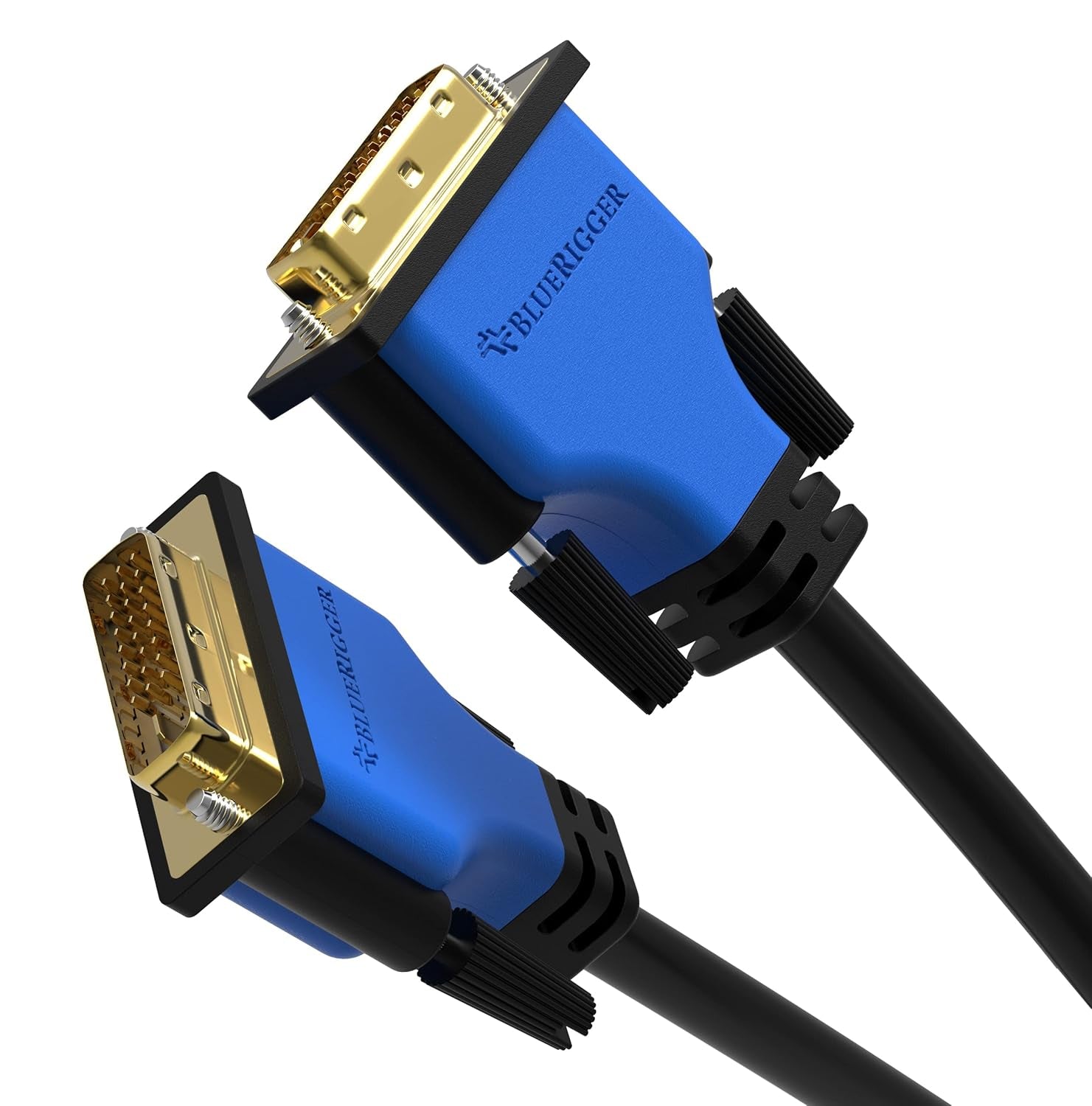 DVI to DVI Cable 25FT (High Resolution 2560X1600, DVI-D Cable 24+1 Dual Link, Gold Plated) – DVI Cables for Gaming, HDTV Monitors, Projectors, Graphics/Video Cards