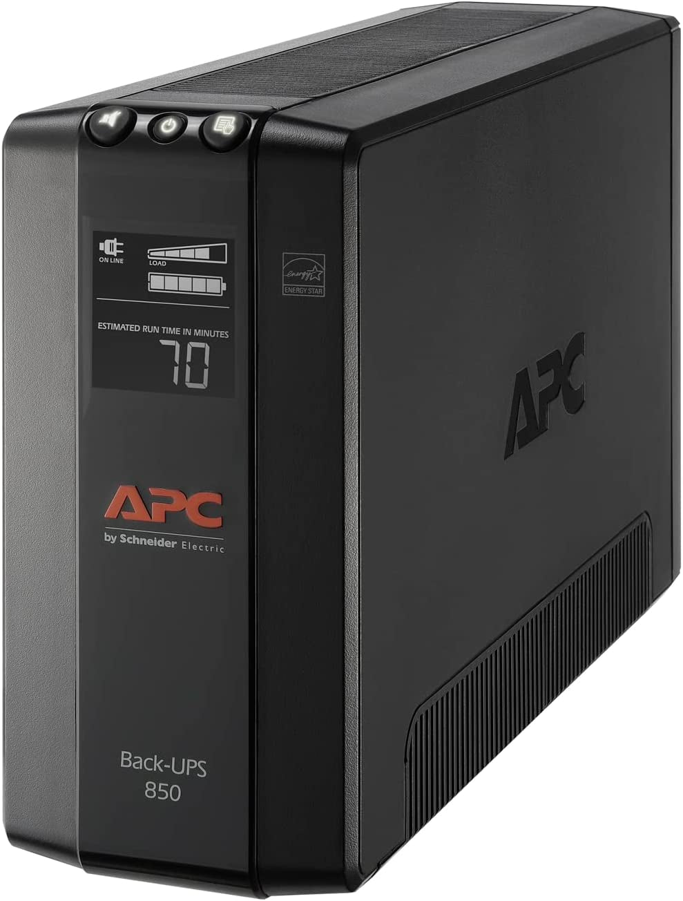 850VA/510W Pro UPS Battery Backup for Office Electronics, AVR, BX850M | 850VA Back-Ups Pro for Home Offices — 8 Outlets, LCD, AVR, Surge Protection, 29-Min Runtime (@100W) for Pcs &amp; Workstations