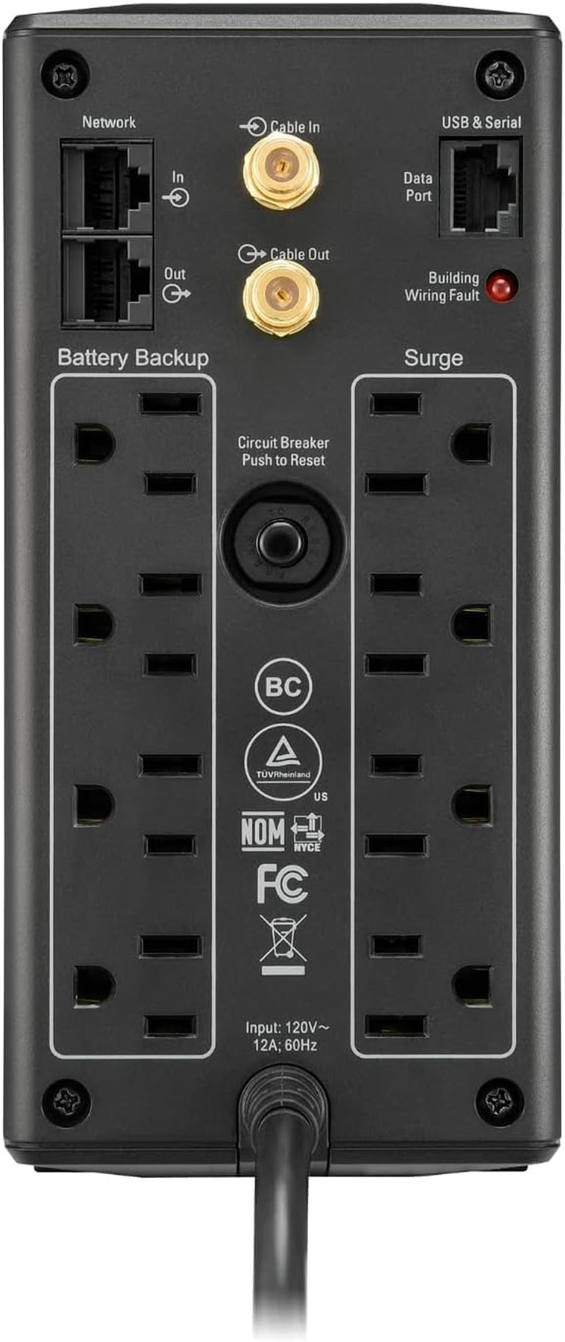 850VA/510W Pro UPS Battery Backup for Office Electronics, AVR, BX850M | 850VA Back-Ups Pro for Home Offices — 8 Outlets, LCD, AVR, Surge Protection, 29-Min Runtime (@100W) for Pcs &amp; Workstations