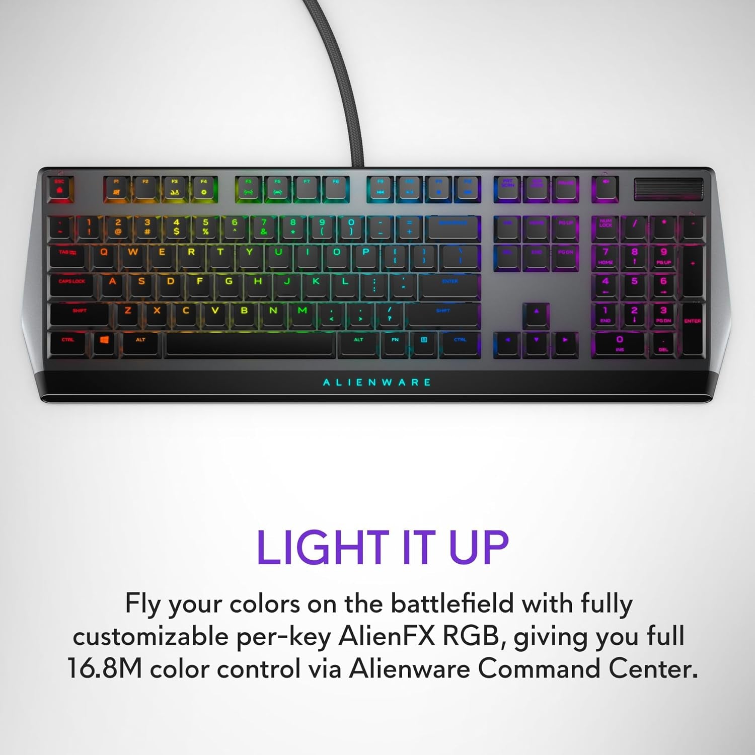 AW510K Low-Profile RGB Mechanical Gaming Keyboard — Cherry MX Red, USB