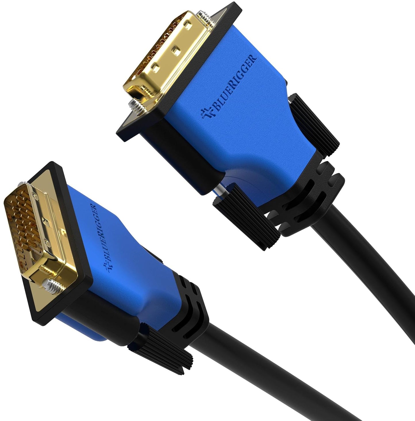 DVI to DVI Cable 25FT (High Resolution 2560X1600, DVI-D Cable 24+1 Dual Link, Gold Plated) – DVI Cables for Gaming, HDTV Monitors, Projectors, Graphics/Video Cards