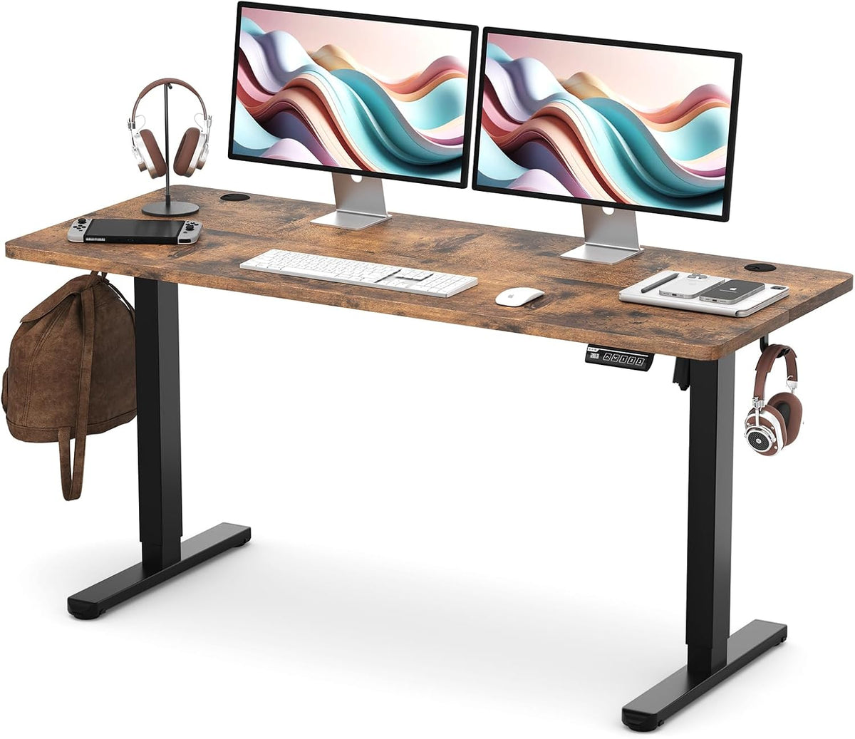 55" Electric Standing Desk — Height Adjustable, 