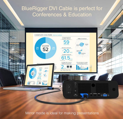 DVI to DVI Cable 25FT (High Resolution 2560X1600, DVI-D Cable 24+1 Dual Link, Gold Plated) – DVI Cables for Gaming, HDTV Monitors, Projectors, Graphics/Video Cards