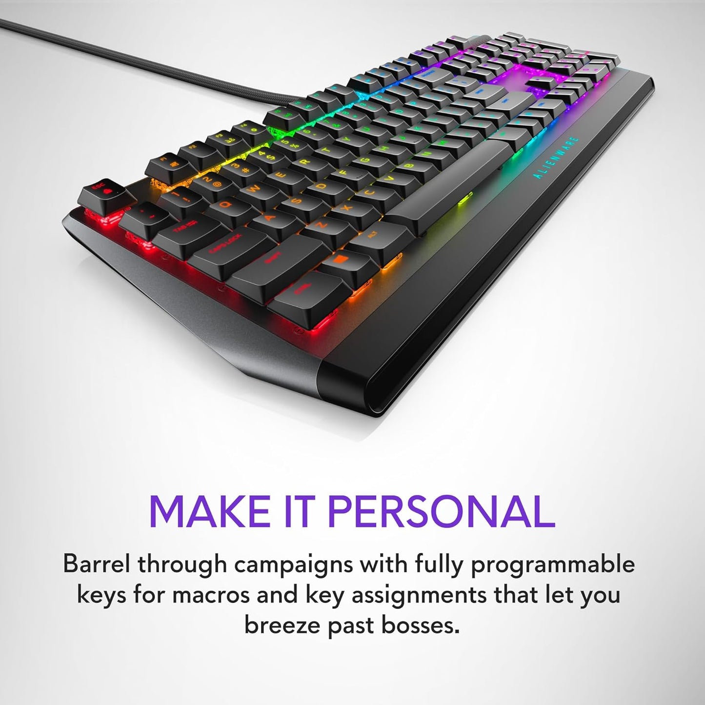 AW510K Low-Profile RGB Mechanical Gaming Keyboard — Cherry MX Red, USB