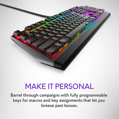 AW510K Low-Profile RGB Mechanical Gaming Keyboard — Cherry MX Red, USB
