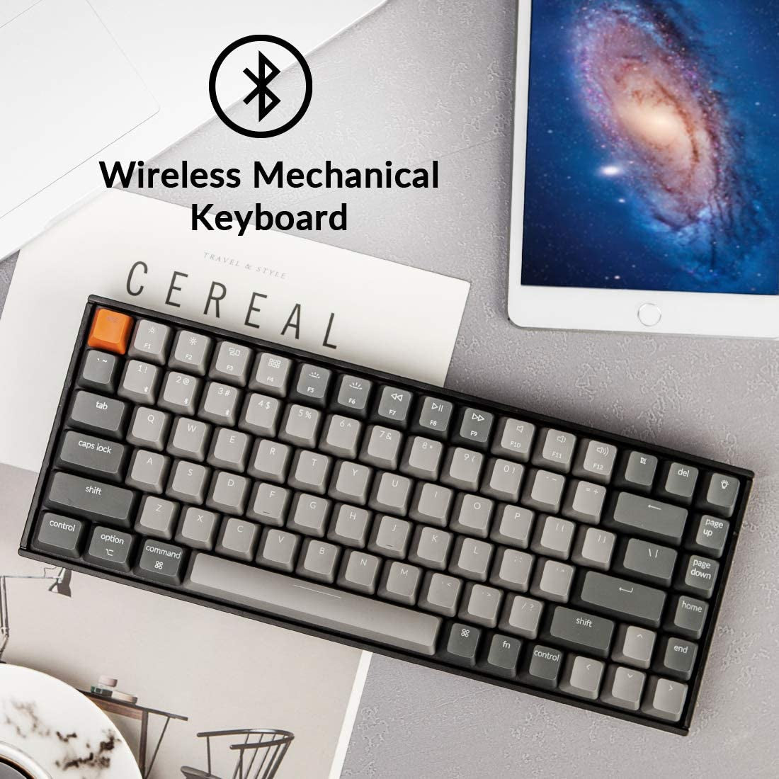K2 75% RGB Wireless Mechanical Gaming Keyboard — 84-Key, Bluetooth + USB