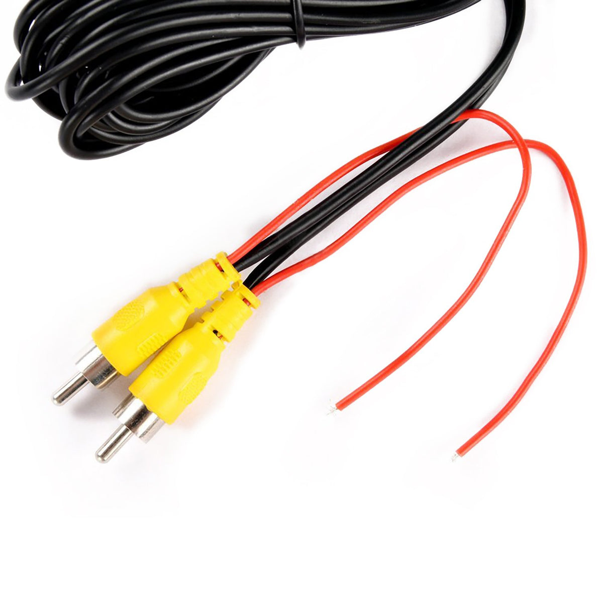 Backup Camera RCA Video Cable,Car Reverse Rear View Parking Camera Video Cable with DC Power Cable &amp; RCA Connector, DC Power Adapter, Cable Clip (33FT/10 Meters)
