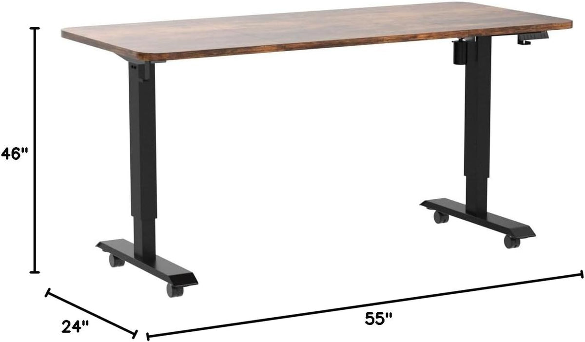 55" Electric Standing Desk — Height Adjustable, 